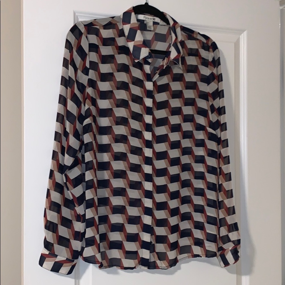 Sheer button up